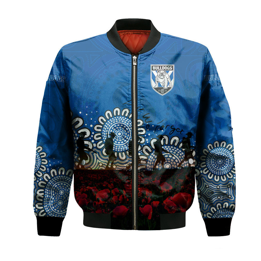canterbury-bankstown-bulldogs-bomber-jacket-personalized-aboriginal-rugby-anzac-day-poppy-with-soldiers-nrl