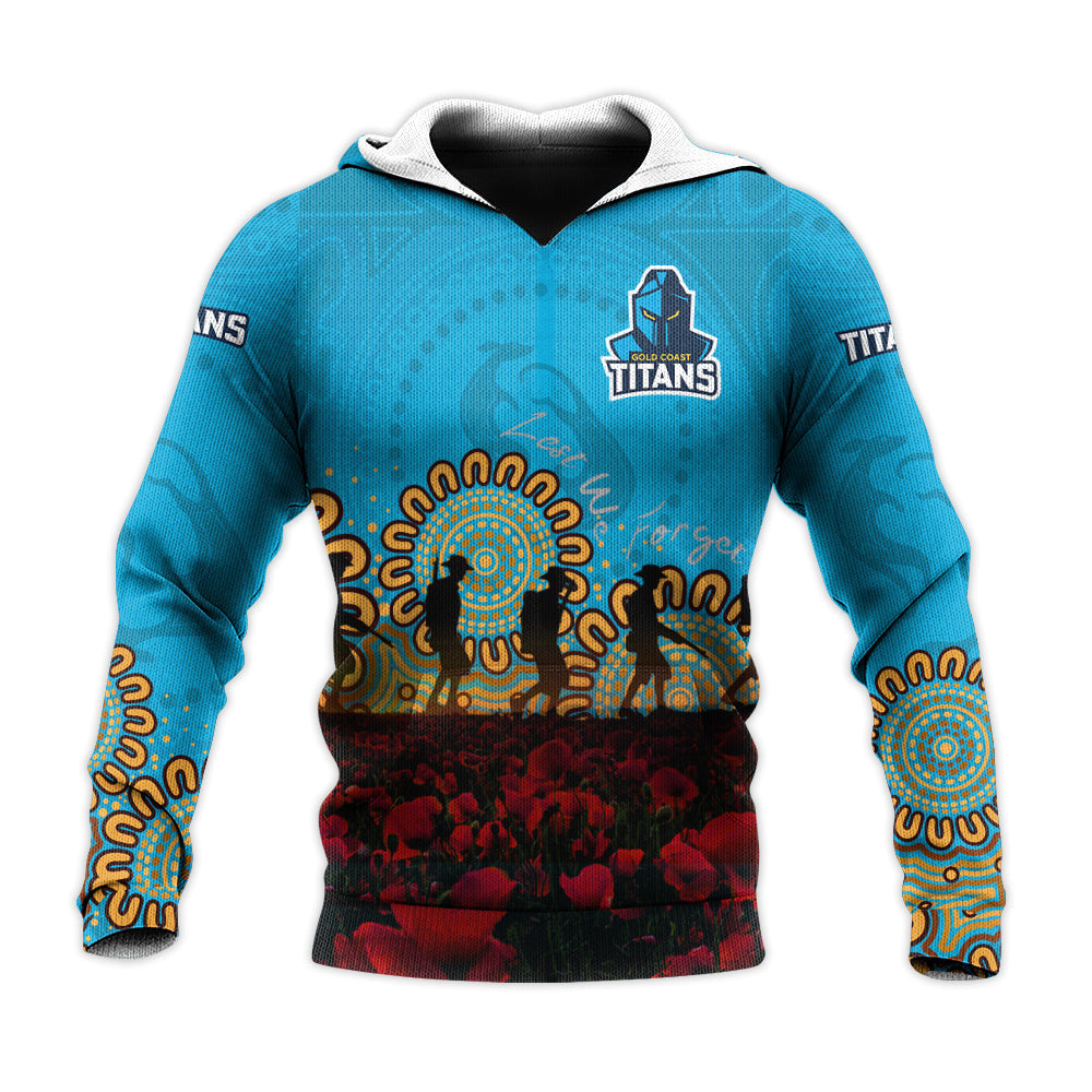 gold-coast-titans-hoodie-personalized-aboriginal-rugby-anzac-day-poppy-with-soldiers-nrl