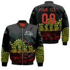 penrith-panthers-bomber-jacket-personalized-aboriginal-rugby-anzac-day-poppy-with-soldiers-nrl
