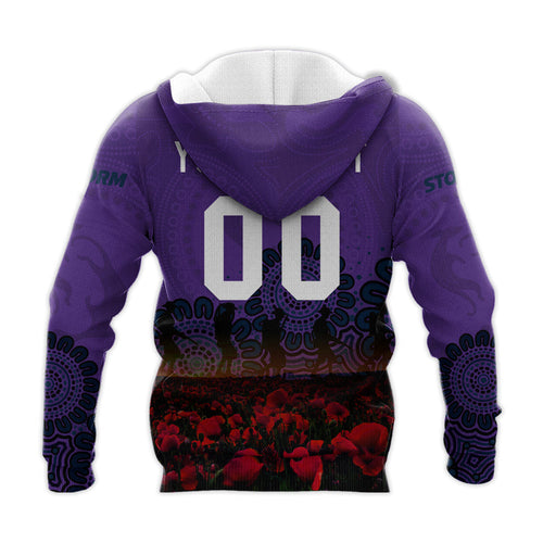 melbourne-storm-hoodie-personalized-aboriginal-rugby-anzac-day-poppy-with-soldiers-nrl