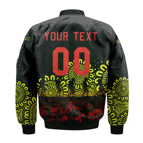 penrith-panthers-bomber-jacket-personalized-aboriginal-rugby-anzac-day-poppy-with-soldiers-nrl