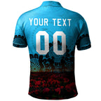 cronulla-sutherland-sharks-polo-shirt-personalized-aboriginal-rugby-anzac-day-poppy-with-soldiers-nrl