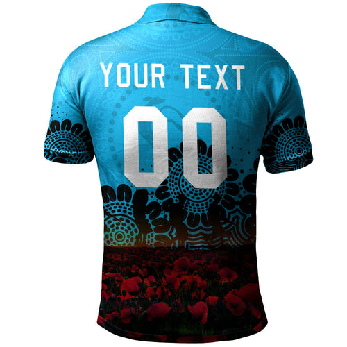 cronulla-sutherland-sharks-polo-shirt-personalized-aboriginal-rugby-anzac-day-poppy-with-soldiers-nrl