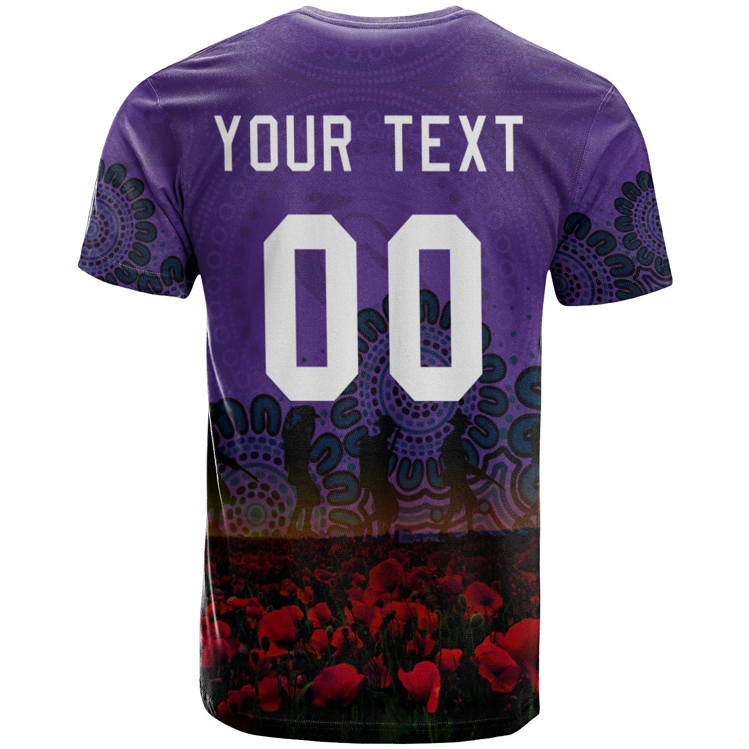 melbourne-storm-t-shirt-personalized-aboriginal-rugby-anzac-day-poppy-with-soldiers-nrl
