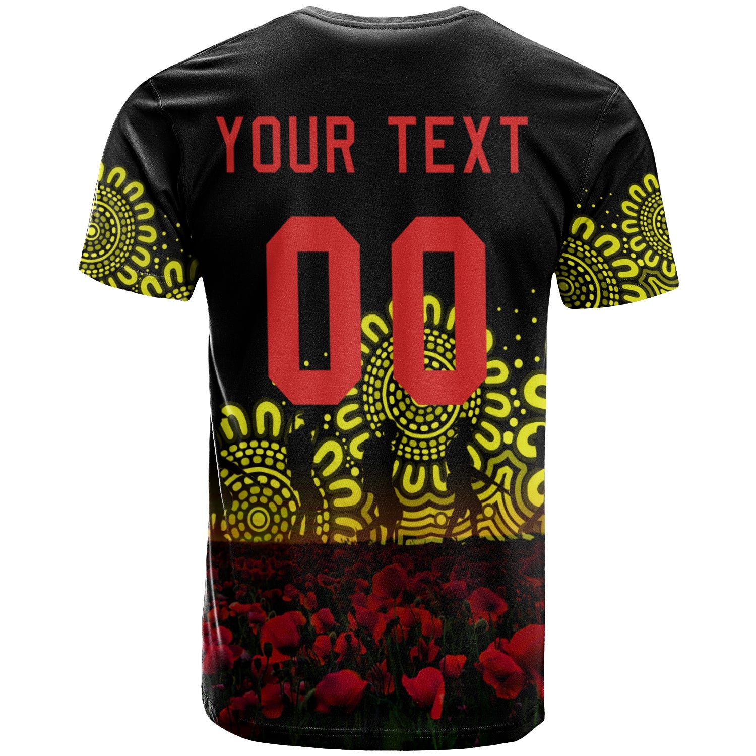penrith-panthers-t-shirt-personalized-aboriginal-rugby-anzac-day-poppy-with-soldiers-nrl