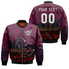 manly-warringah-sea-eagles-bomber-jacket-personalized-aboriginal-rugby-anzac-day-poppy-with-soldiers-nrl