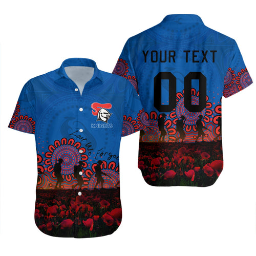 newcastle-knights-hawaii-shirt-personalized-aboriginal-rugby-anzac-day-poppy-with-soldiers-nrl