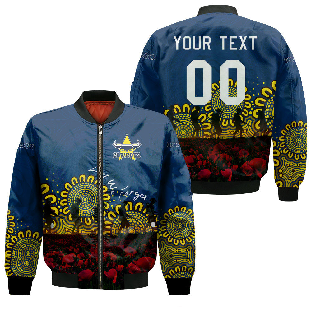 north-queensland-cowboys-bomber-jacket-personalized-aboriginal-rugby-anzac-day-poppy-with-soldiers-nrl
