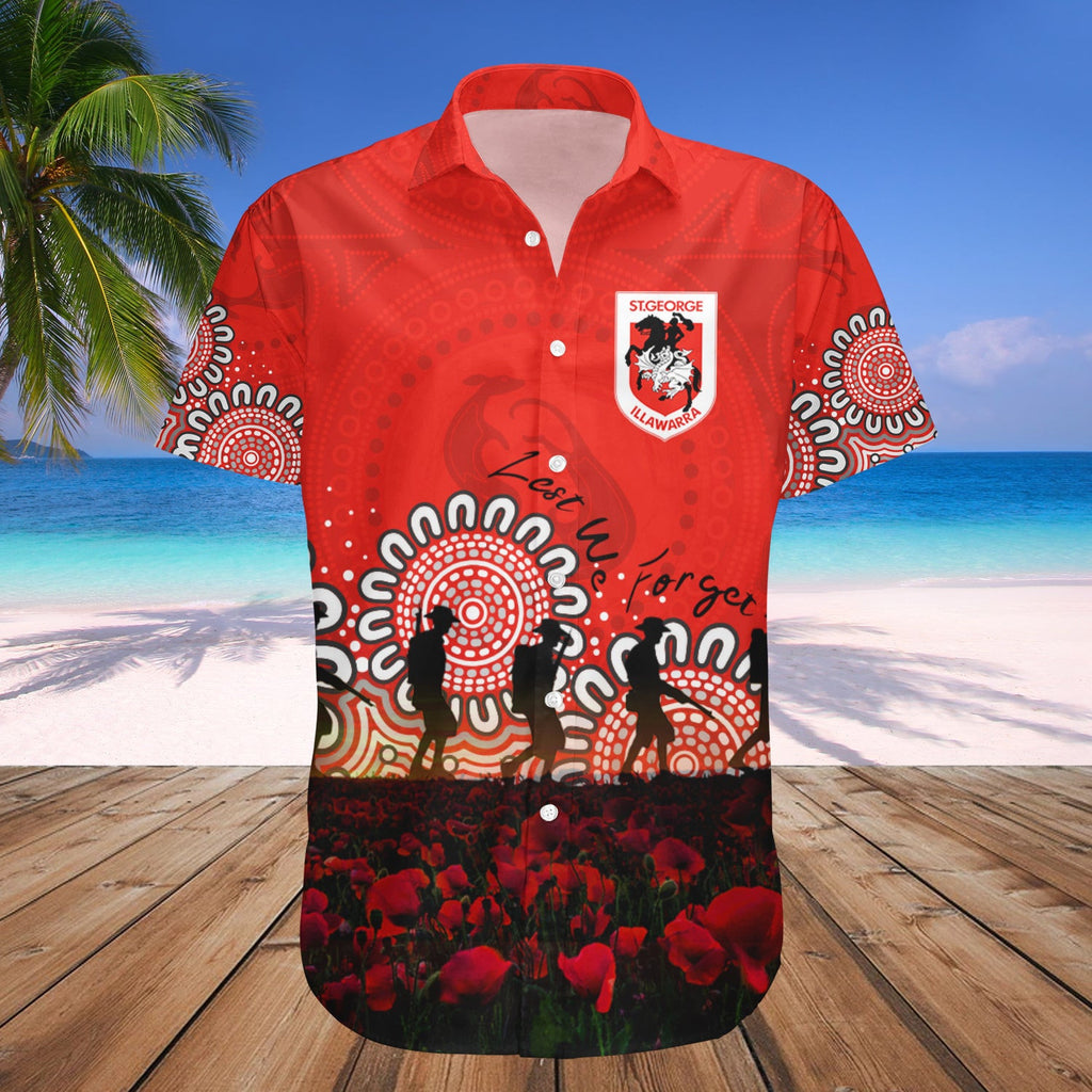 st-george-illawarra-dragons-hawaii-shirt-personalized-aboriginal-rugby-anzac-day-poppy-with-soldiers-nrl