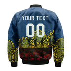 north-queensland-cowboys-bomber-jacket-personalized-aboriginal-rugby-anzac-day-poppy-with-soldiers-nrl