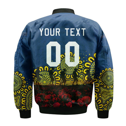 north-queensland-cowboys-bomber-jacket-personalized-aboriginal-rugby-anzac-day-poppy-with-soldiers-nrl