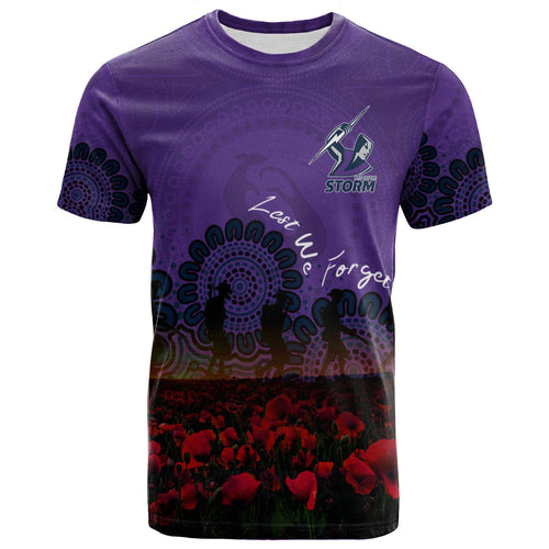 melbourne-storm-t-shirt-personalized-aboriginal-rugby-anzac-day-poppy-with-soldiers-nrl