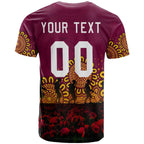 brisbane-broncos-t-shirt-personalized-aboriginal-rugby-anzac-day-poppy-with-soldiers-nrl