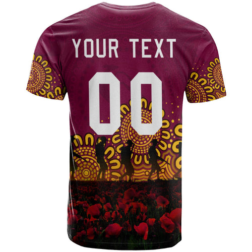 brisbane-broncos-t-shirt-personalized-aboriginal-rugby-anzac-day-poppy-with-soldiers-nrl