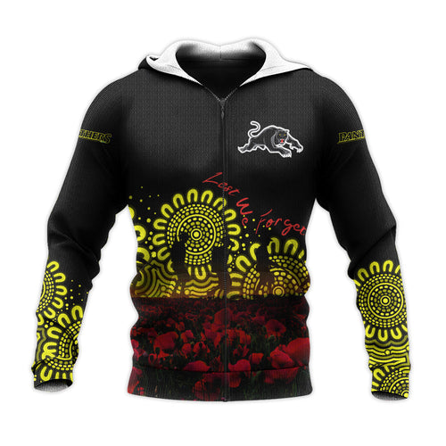 penrith-panthers-hoodie-personalized-aboriginal-rugby-anzac-day-poppy-with-soldiers-nrl