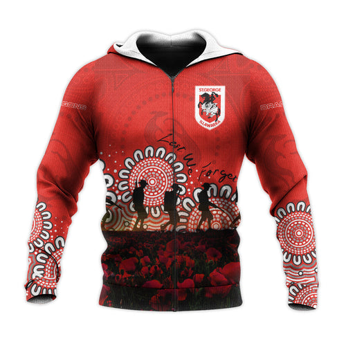 st-george-illawarra-dragons-hoodie-personalized-aboriginal-rugby-anzac-day-poppy-with-soldiers-nrl