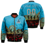 gold-coast-titans-bomber-jacket-personalized-aboriginal-rugby-anzac-day-poppy-with-soldiers-nrl