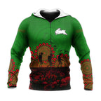 south-sydney-rabbitohs-hoodie-personalized-aboriginal-rugby-anzac-day-poppy-with-soldiers-nrl