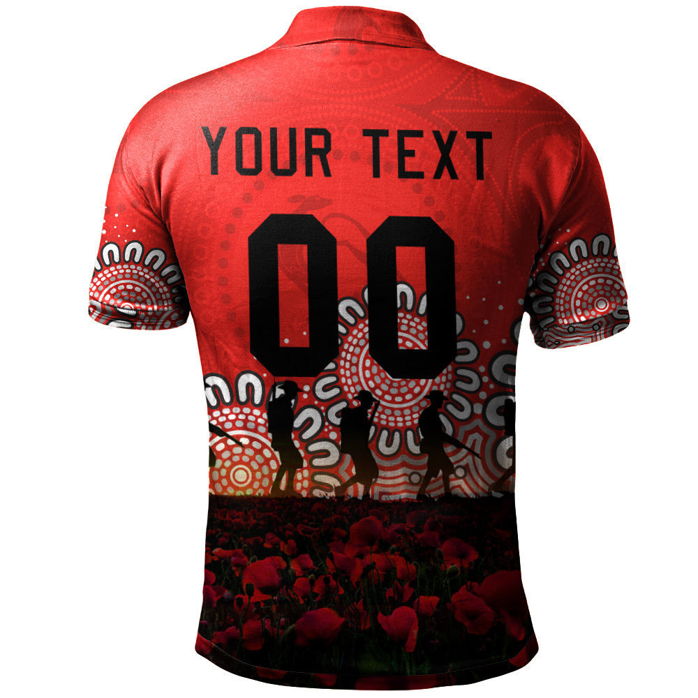 st-george-illawarra-dragons-polo-shirt-personalized-aboriginal-rugby-anzac-day-poppy-with-soldiers-nrl