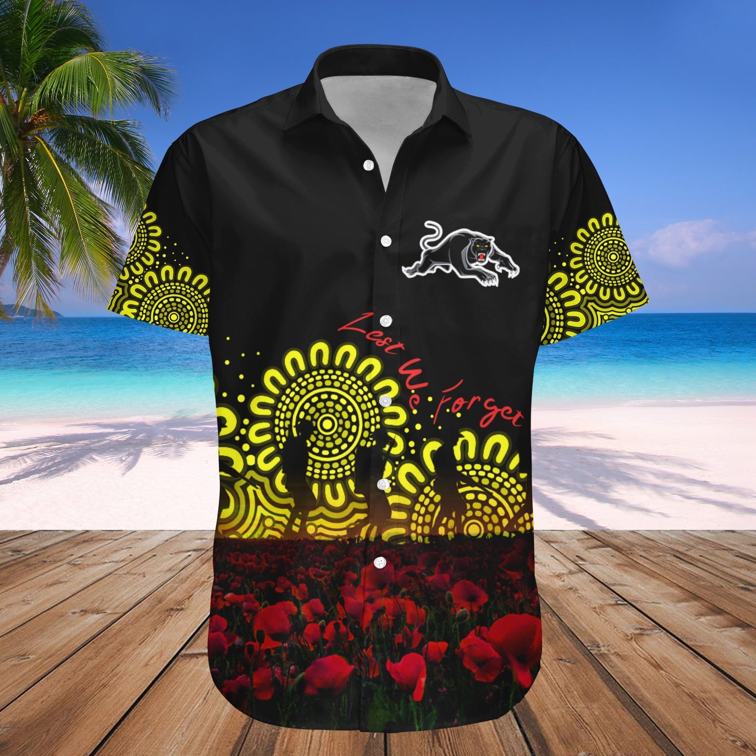 penrith-panthers-hawaii-shirt-personalized-aboriginal-rugby-anzac-day-poppy-with-soldiers-nrl