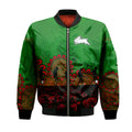 south-sydney-rabbitohs-bomber-jacket-personalized-aboriginal-rugby-anzac-day-poppy-with-soldiers-nrl