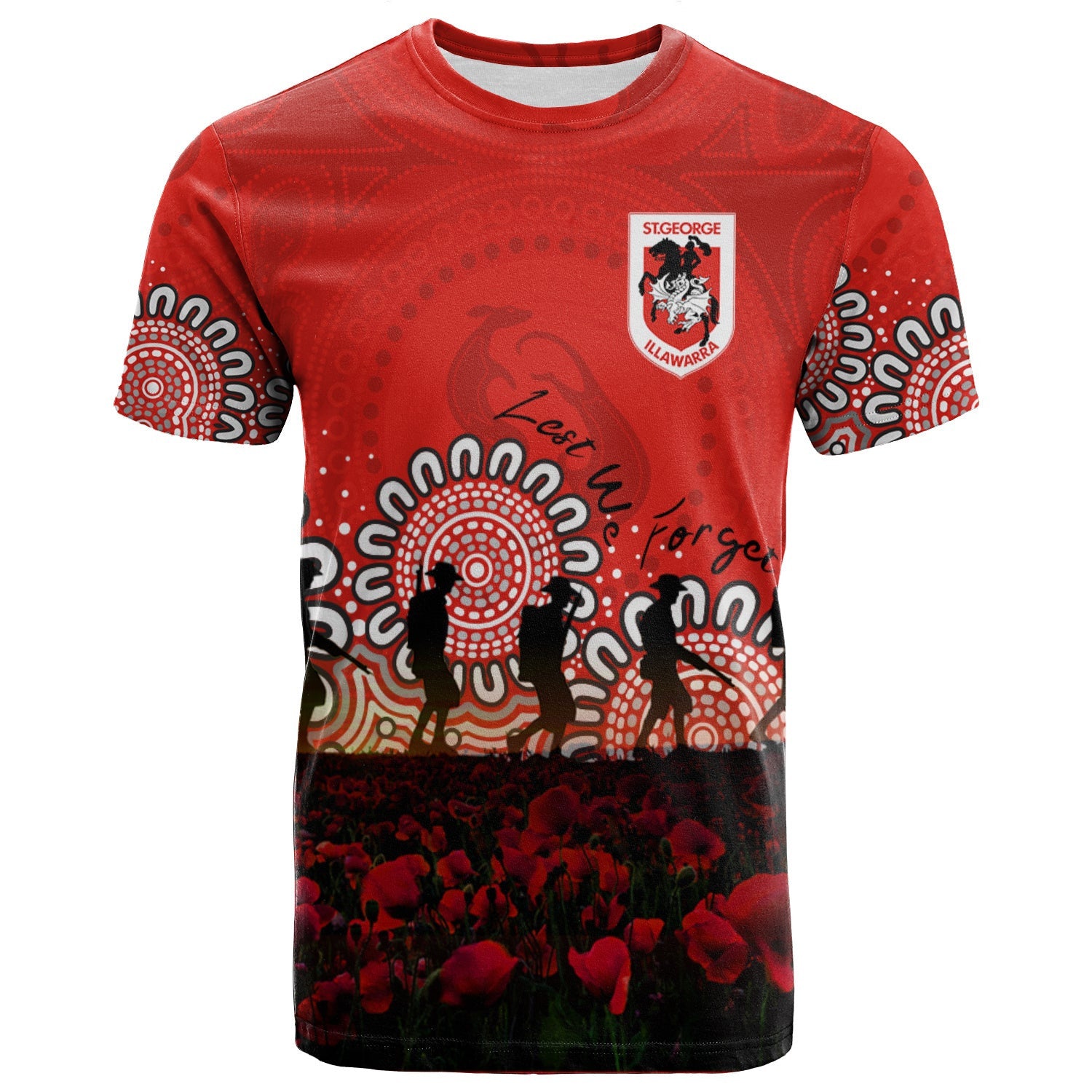 st-george-illawarra-dragons-t-shirt-personalized-aboriginal-rugby-anzac-day-poppy-with-soldiers-nrl