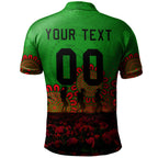 south-sydney-rabbitohs-polo-shirt-personalized-aboriginal-rugby-anzac-day-poppy-with-soldiers-nrl