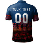 sydney-roosters-polo-shirt-personalized-aboriginal-rugby-anzac-day-poppy-with-soldiers-nrl