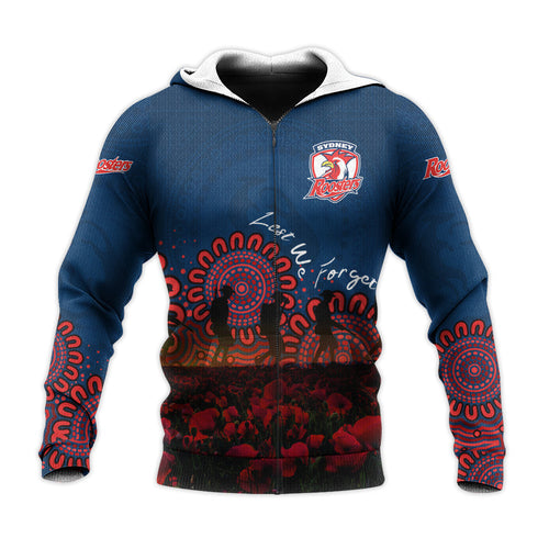 sydney-roosters-hoodie-personalized-aboriginal-rugby-anzac-day-poppy-with-soldiers-nrl