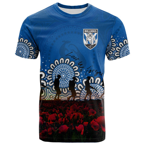 canterbury-bankstown-bulldogs-t-shirt-personalized-aboriginal-rugby-anzac-day-poppy-with-soldiers-nrl