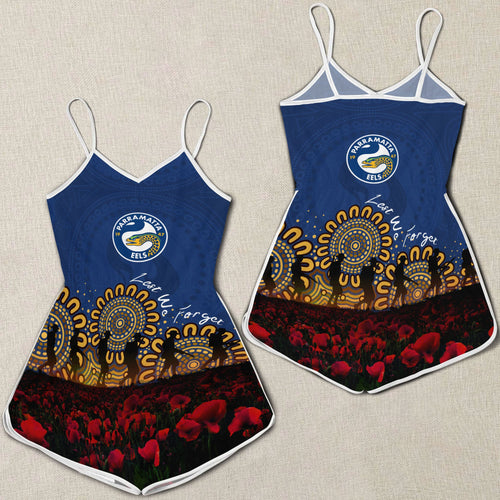 parramatta-eels-women-rompers-personalized-aboriginal-rugby-anzac-day-poppy-with-soldiers-nrl