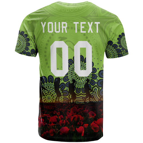 canberra-raiders-t-shirt-personalized-aboriginal-rugby-anzac-day-poppy-with-soldiers-nrl