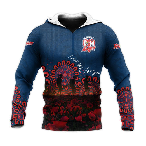 sydney-roosters-hoodie-personalized-aboriginal-rugby-anzac-day-poppy-with-soldiers-nrl
