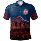 sydney-roosters-polo-shirt-personalized-aboriginal-rugby-anzac-day-poppy-with-soldiers-nrl