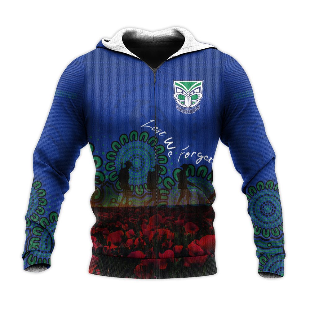 new-zealand-warriors-hoodie-personalized-aboriginal-rugby-anzac-day-poppy-with-soldiers-nrl