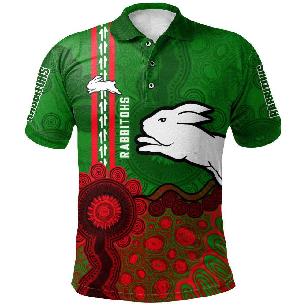 south-sydney-rabbitohs-aboriginal-polo-shirt-rugby-indigenous-kangaroo-tracks-nrl