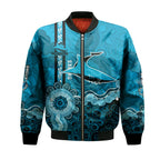 cronulla-sutherland-sharks-aboriginal-bomber-jacket-rugby-indigenous-kangaroo-tracks-nrl