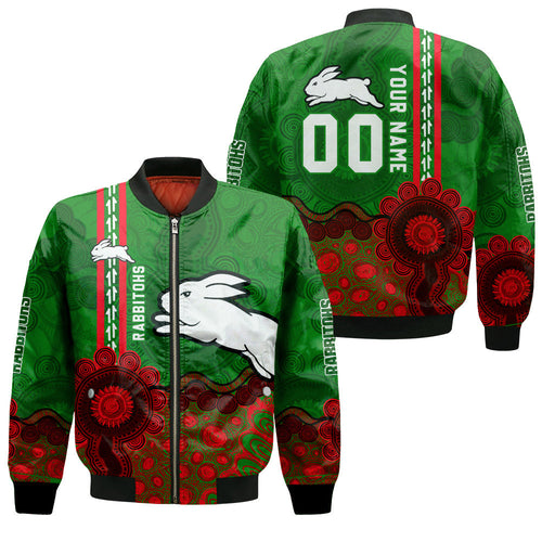 south-sydney-rabbitohs-aboriginal-bomber-jacket-rugby-indigenous-kangaroo-tracks-nrl