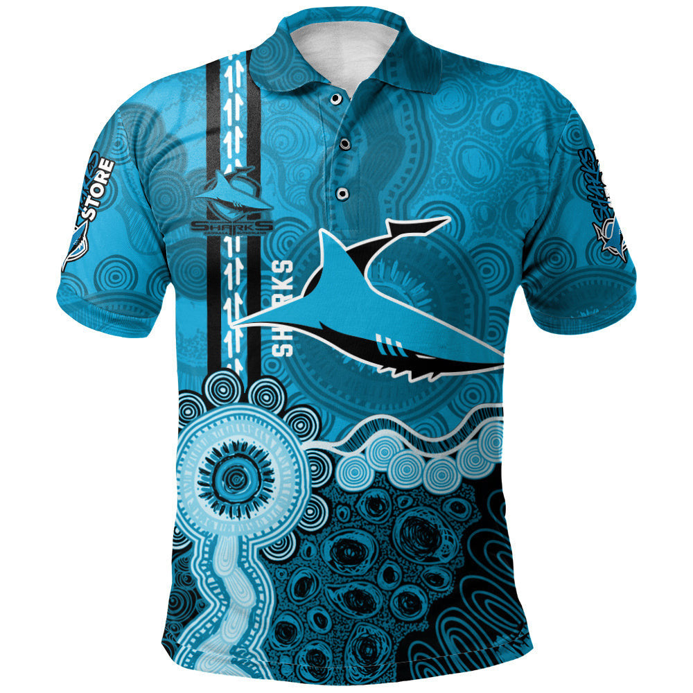 cronulla-sutherland-sharks-aboriginal-polo-shirt-rugby-indigenous-kangaroo-tracks-nrl