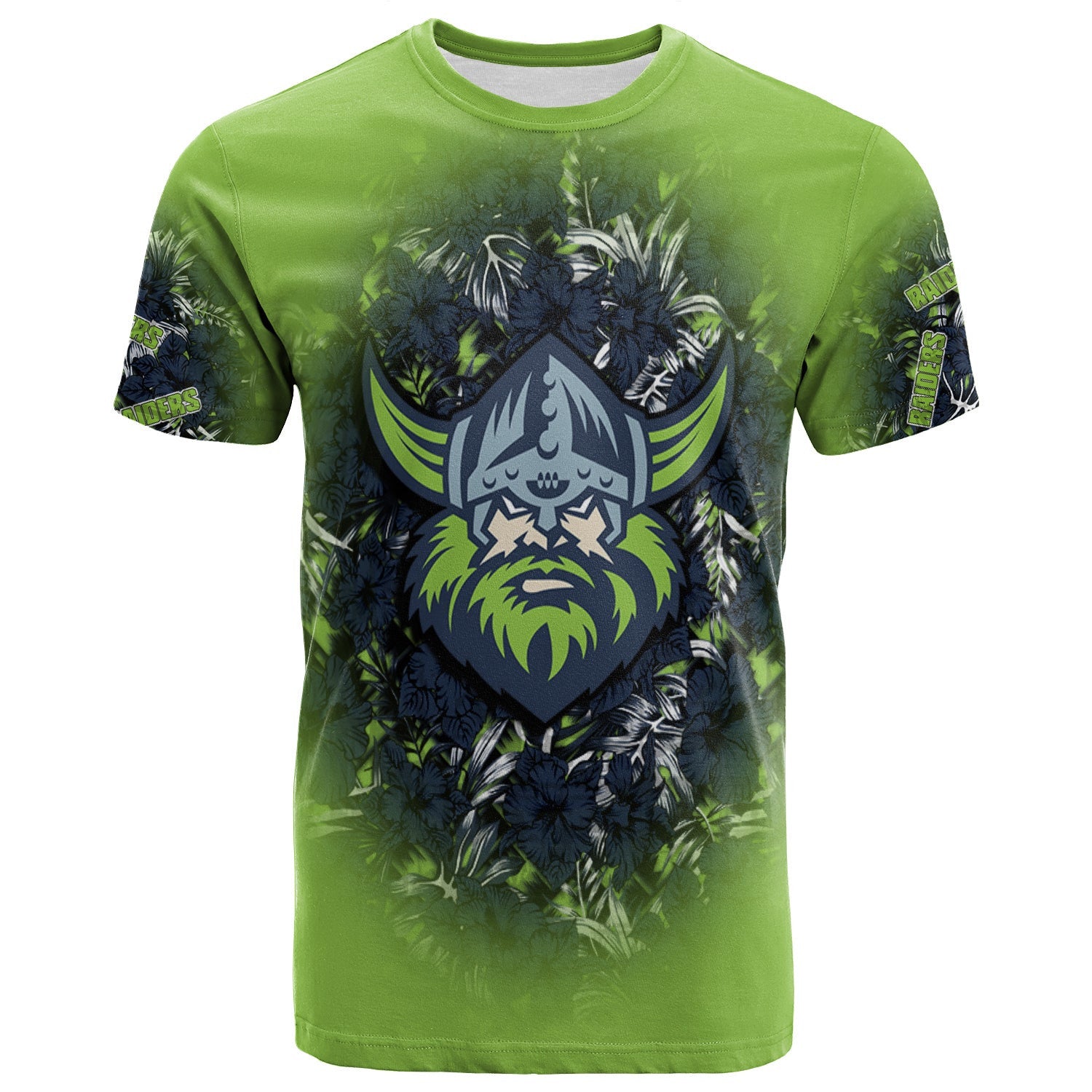 canberra-raiders-t-shirt-polynesian-hibiscus-tropical-vintage-nrl