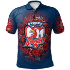 sydney-roosters-polo-shirt-polynesian-hibiscus-tropical-vintage-nrl