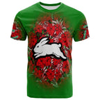 south-sydney-rabbitohs-t-shirt-polynesian-hibiscus-tropical-vintage-nrl