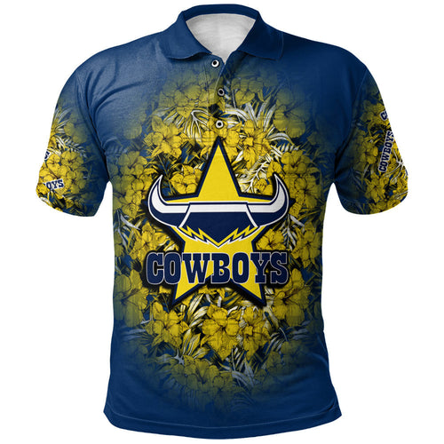north-queensland-cowboys-polo-shirt-polynesian-hibiscus-tropical-vintage-nrl