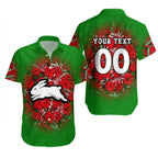south-sydney-rabbitohs-hawaii-shirt-polynesian-hibiscus-tropical-vintage-nrl