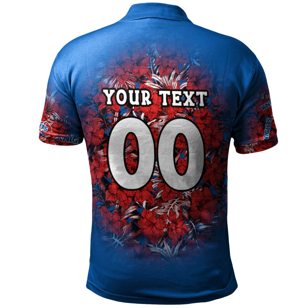 newcastle-knights-polo-shirt-polynesian-hibiscus-tropical-vintage-nrl