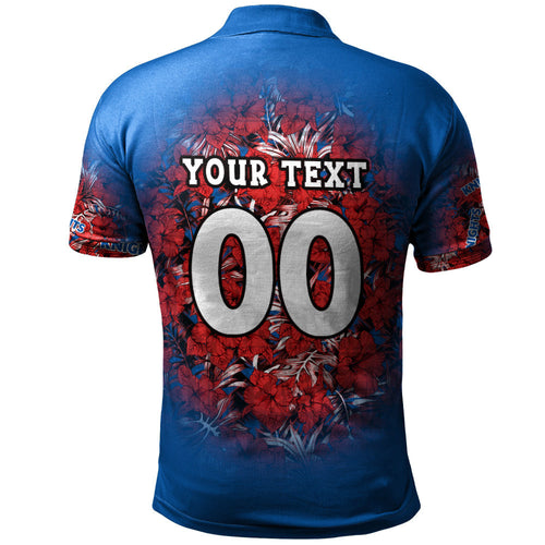 newcastle-knights-polo-shirt-polynesian-hibiscus-tropical-vintage-nrl