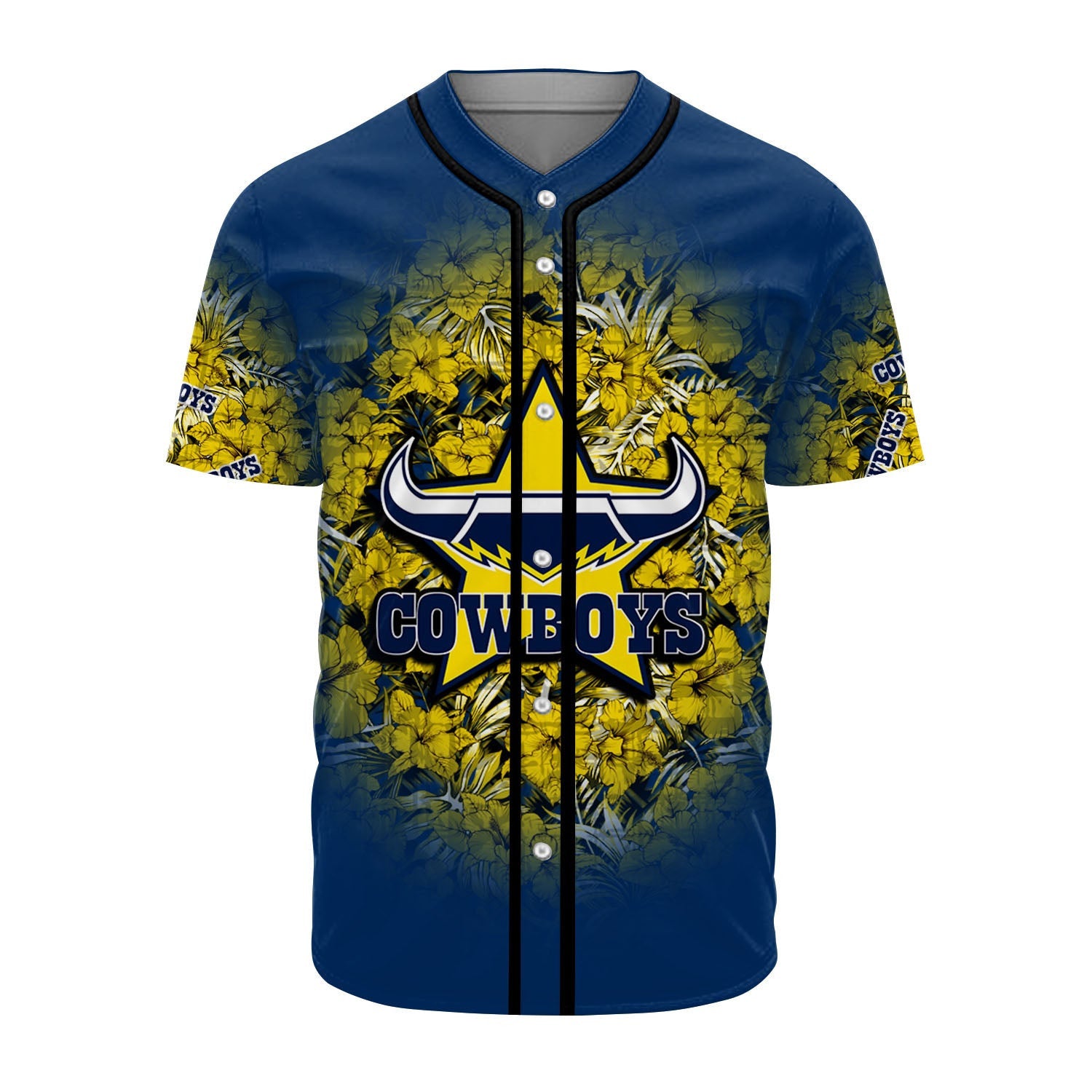 north-queensland-cowboys-baseball-jersey-polynesian-hibiscus-tropical-vintage-nrl