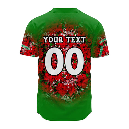 south-sydney-rabbitohs-baseball-jersey-polynesian-hibiscus-tropical-vintage-nrl