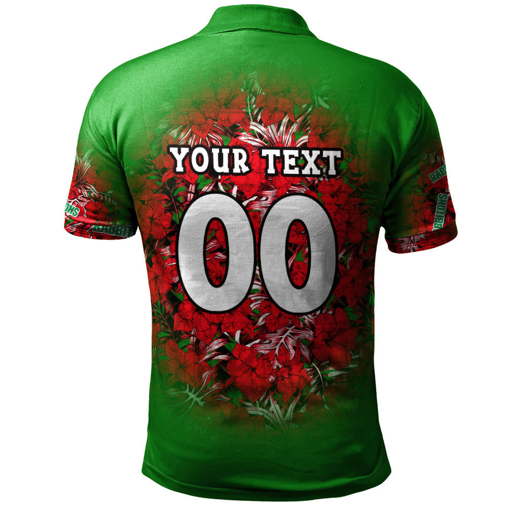 south-sydney-rabbitohs-polo-shirt-polynesian-hibiscus-tropical-vintage-nrl