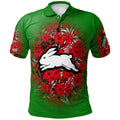 south-sydney-rabbitohs-polo-shirt-polynesian-hibiscus-tropical-vintage-nrl